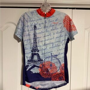 Eiffel Tower Graphic Cycling Jersey